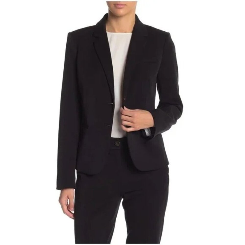 J.Crew Classic Women's Schoolboy Blazer Jacket Notch Collar Black Small K2899 - Picture 12 of 13